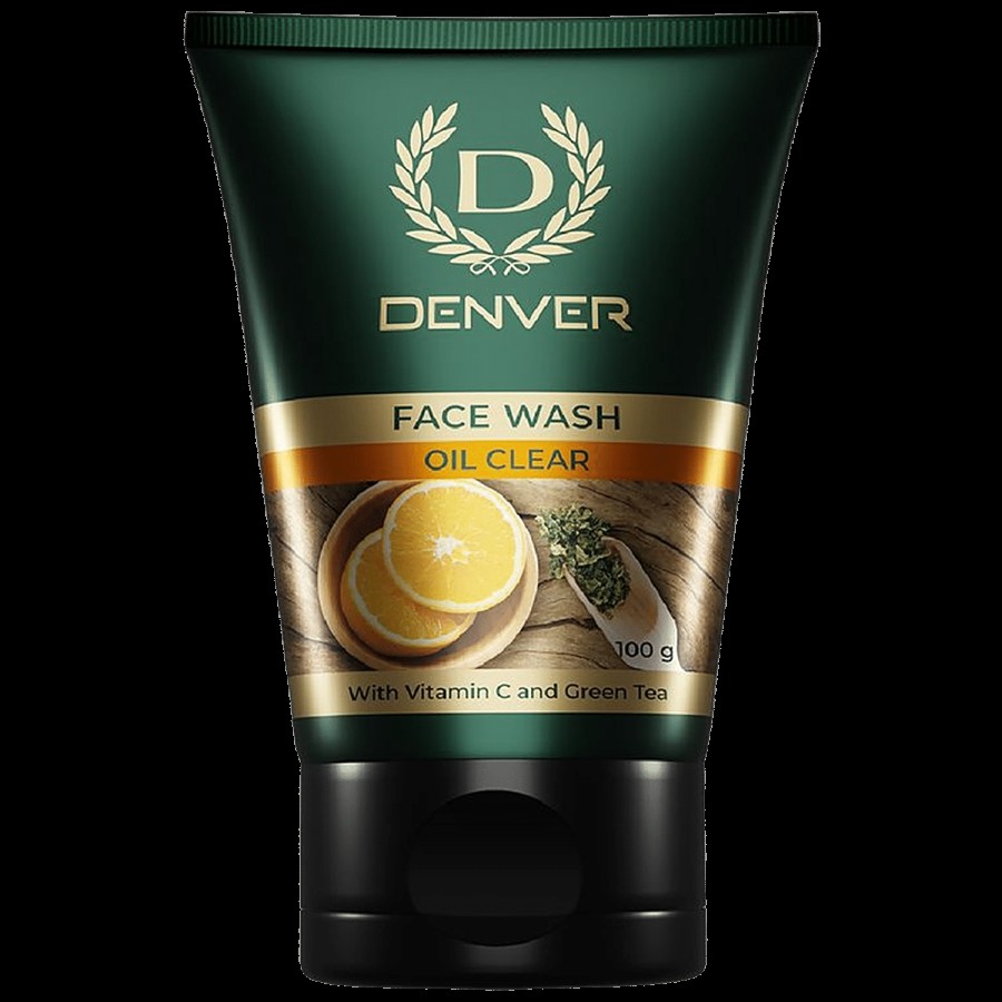 Denver Oil Clear Face Wash - With Vitamin C & Green Tea