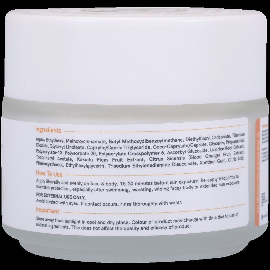 Earthraga Vitamin C Matte Sunscreen - SPF 50