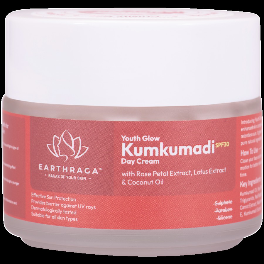 Earthraga Youth Glow Kumkumadi Day Cream - SPF 30