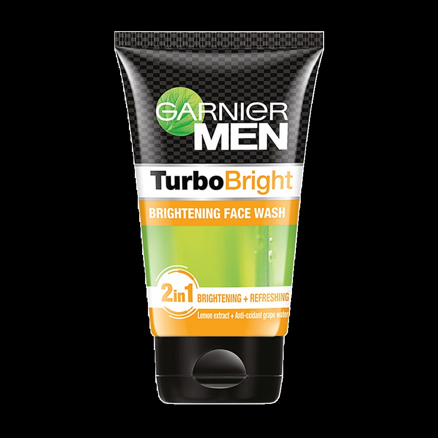 Garnier Men Tubro Bright Face Wash - Removes Impurities