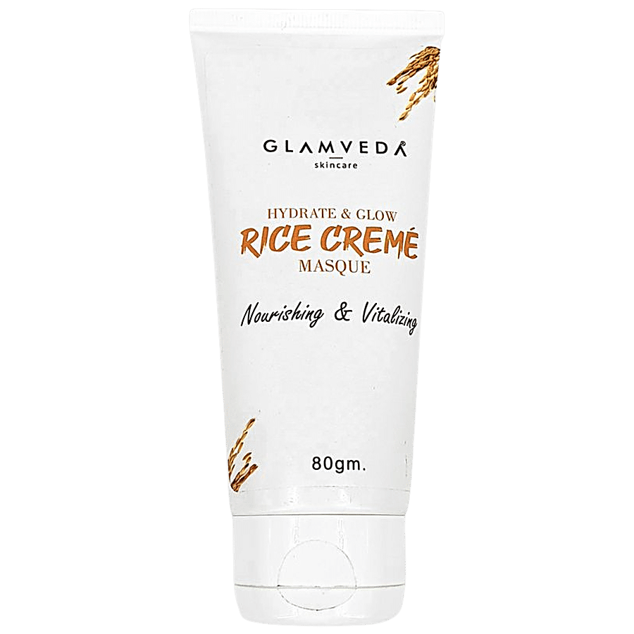 Glamveda Rice Creme Hydrate & Glow Masque - Nourishing & Vitalising