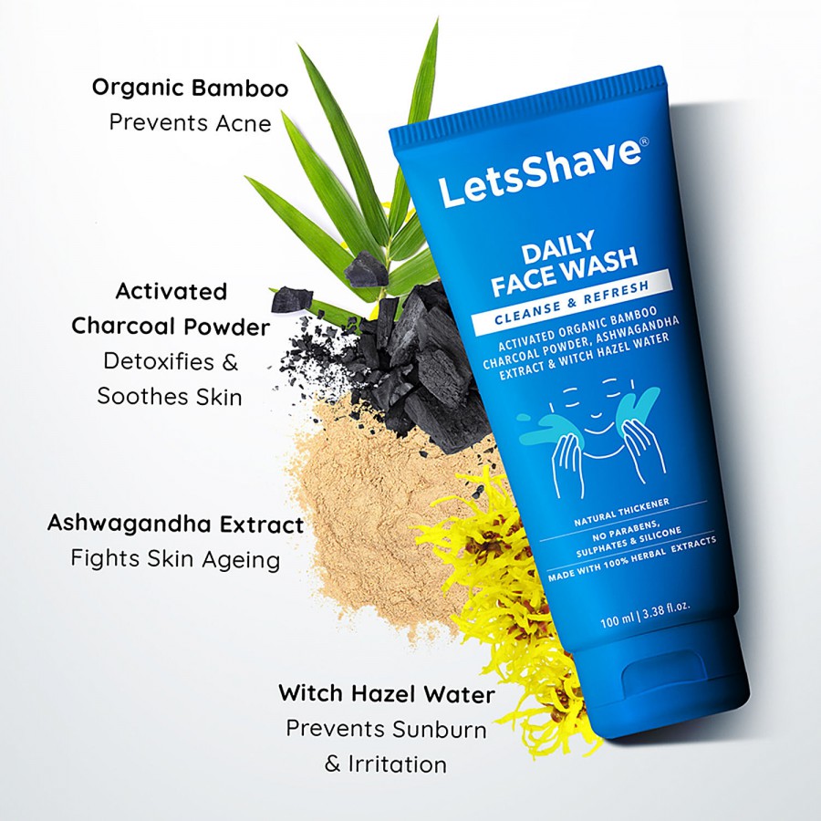 LetsShave Daily Face Wash - Anti Acne