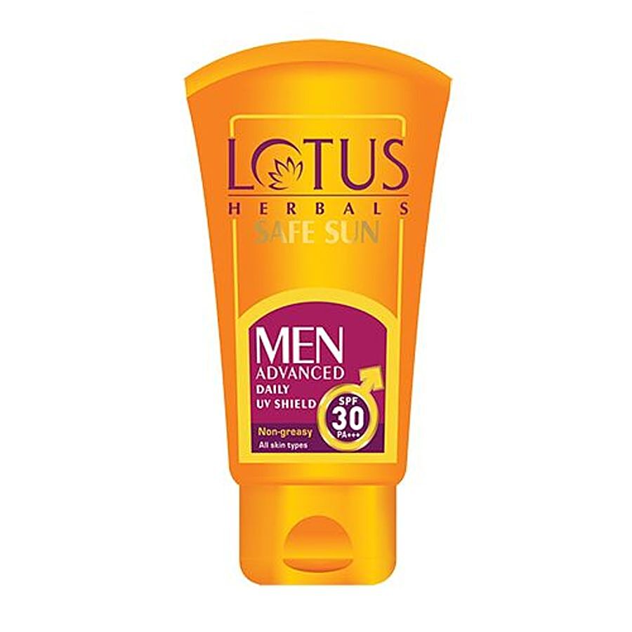 Lotus Herbals Safe Sun Men Advanced Daily UV Shield PA+++ - SPF 30