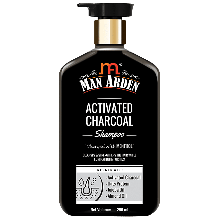 Man Arden Activated Charcoal Shampoo With Menthol