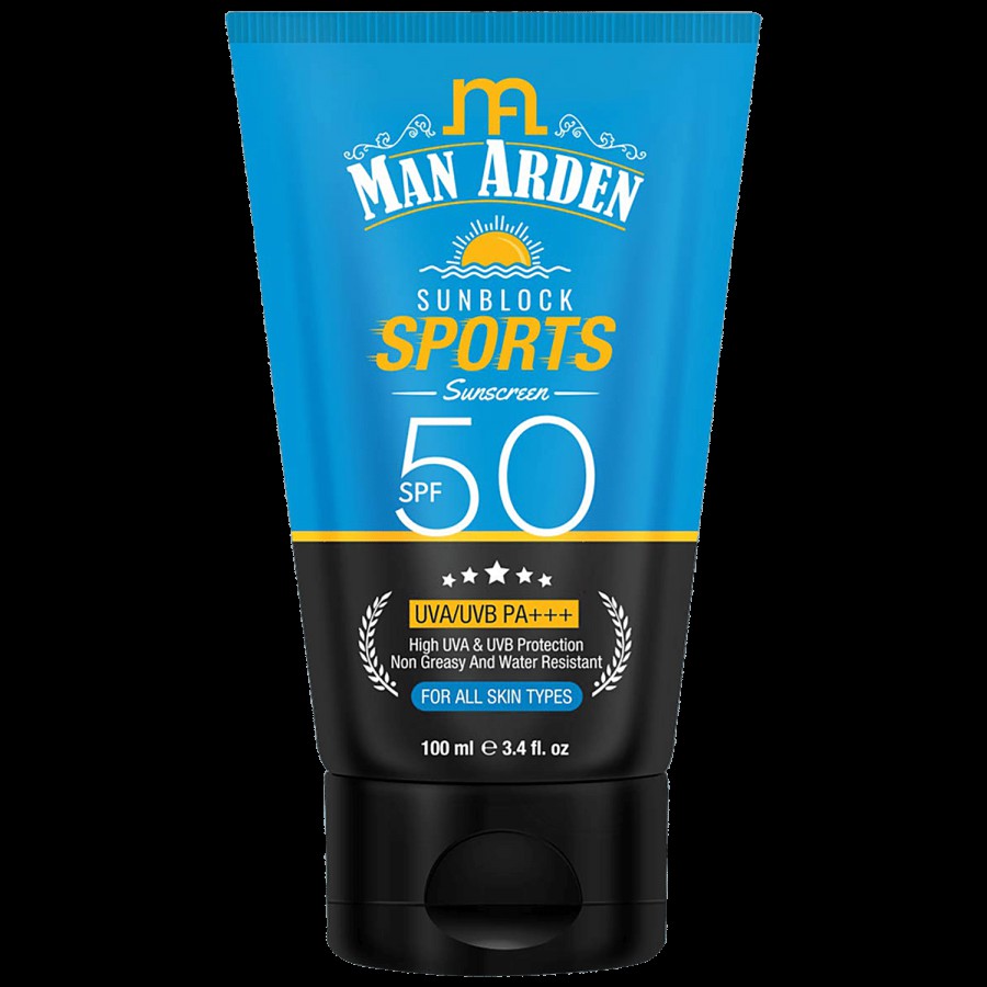 Man Arden Sunblock Sport Sunscreen SPF 50