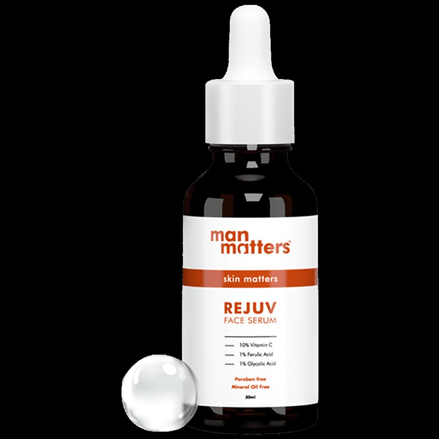 Man Matters REJUV 10% Vitamin C Face Serum -  Reduces Dark Spots