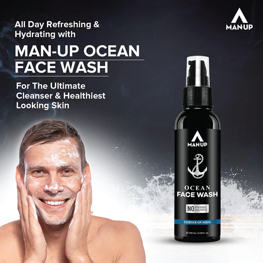 Man Up Ocean Face Wash - Essence Of Aqua