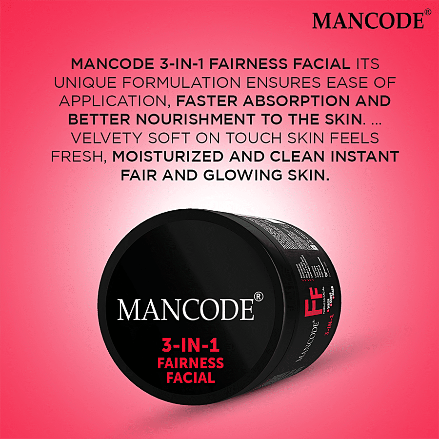 Mancode 3 In 1 Fairness Cream - Wash