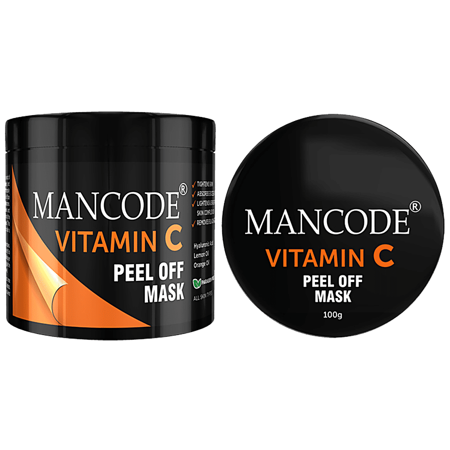 Mancode Vitamin C Peel Off Face Mask - Deep Cleansing