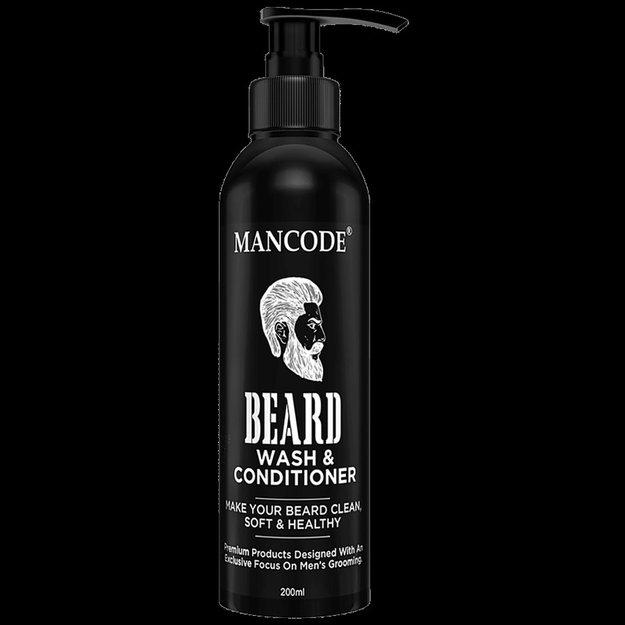 Mancode Beard Wash & Conditioner - Removes Oil