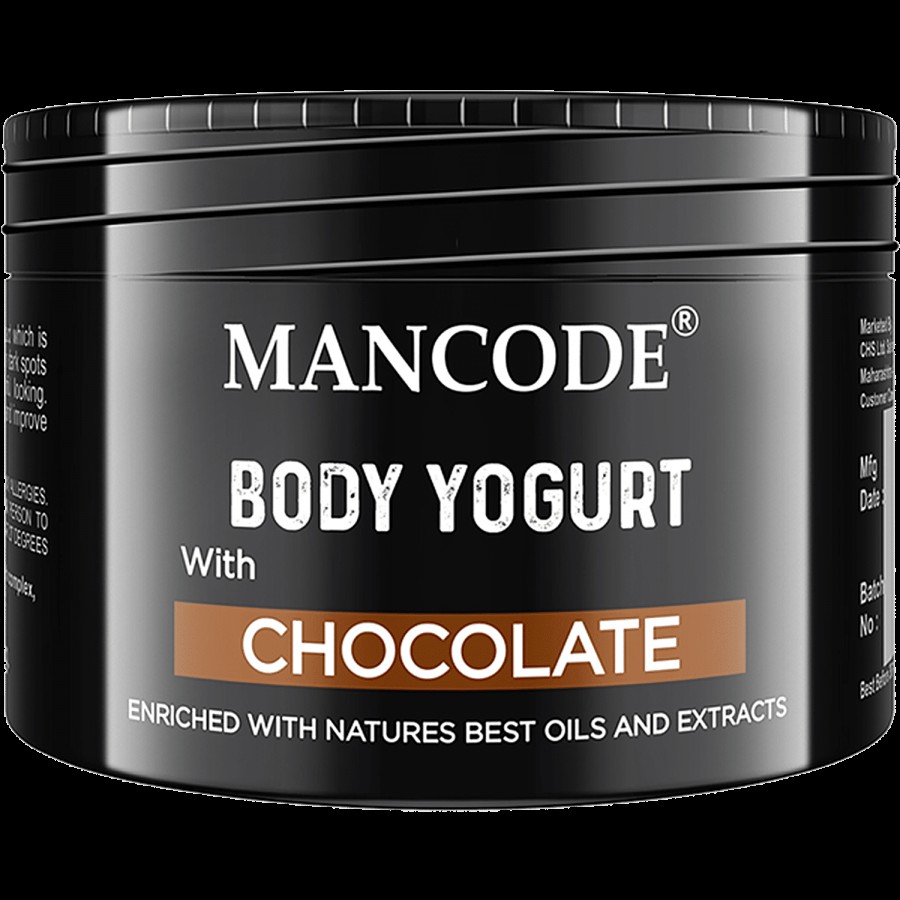 Mancode Chocolate Body Yogurt - Aloevera & Coconut Oil