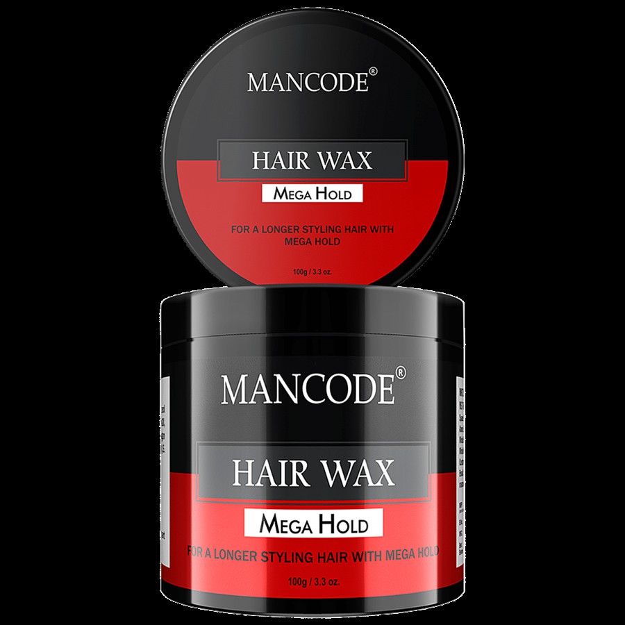 Mancode Mega Hold Hair Wax - Intense Nourishment