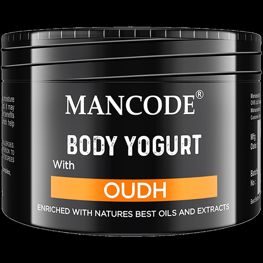 Mancode Oudh Body Yogurt - Aloevera & Coconut Oil