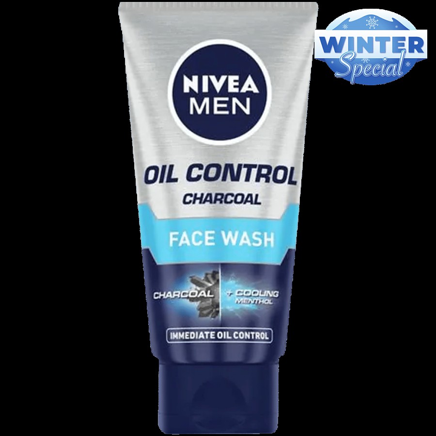 NIVEA Oil Control Face Wash With Charcoal & Cooling Mint