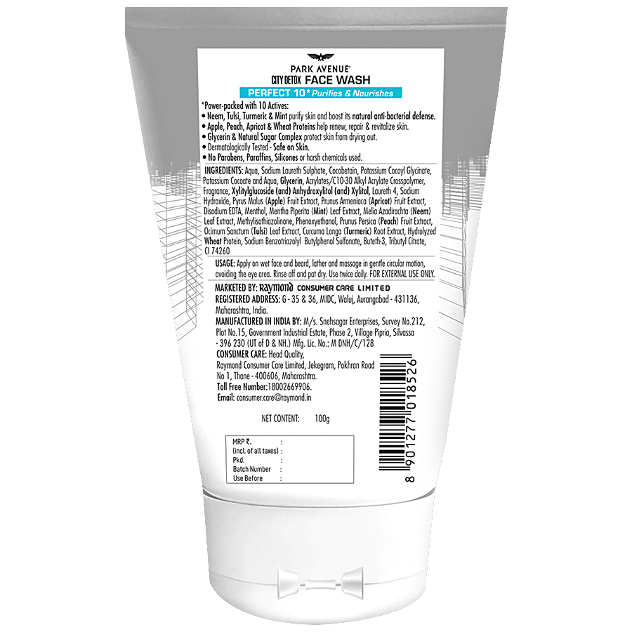 Park Avenue City Detox Face Wash - Perfect 10