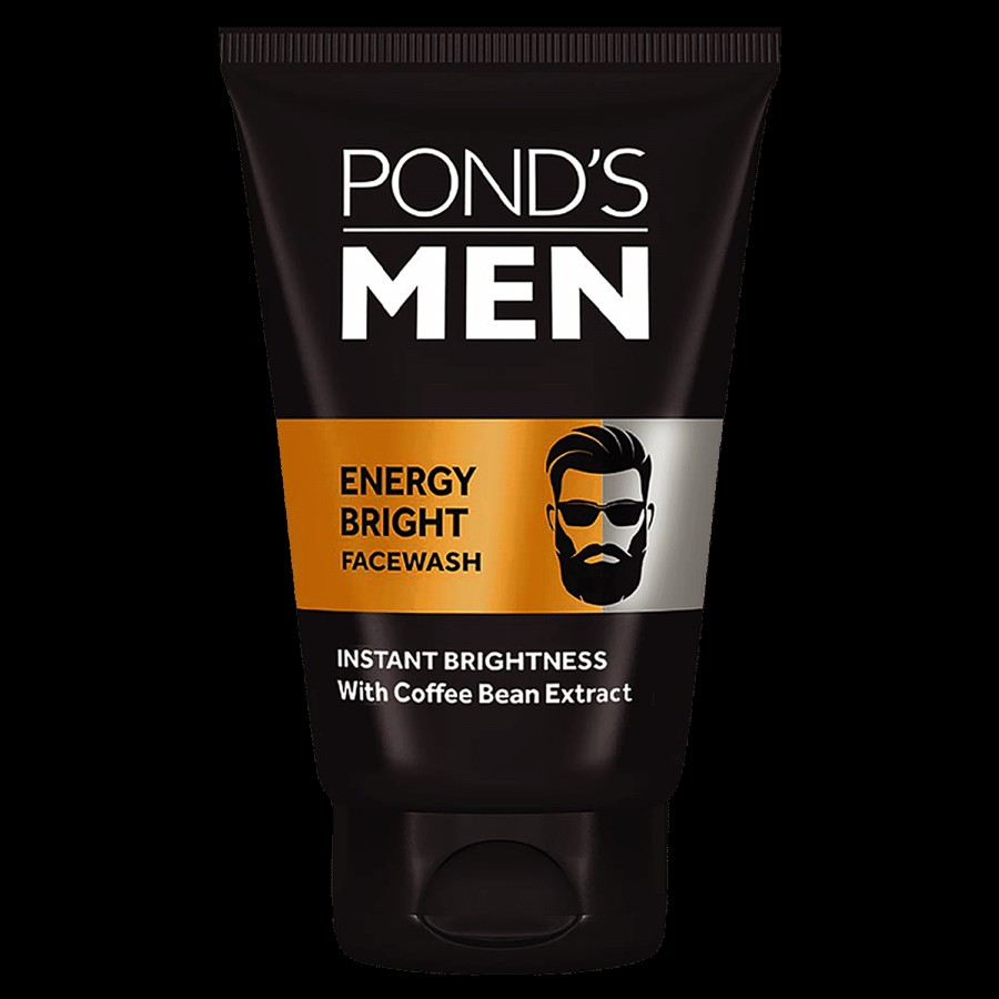 Ponds Men Energy Bright Facewash - With Coffee Bean Extract