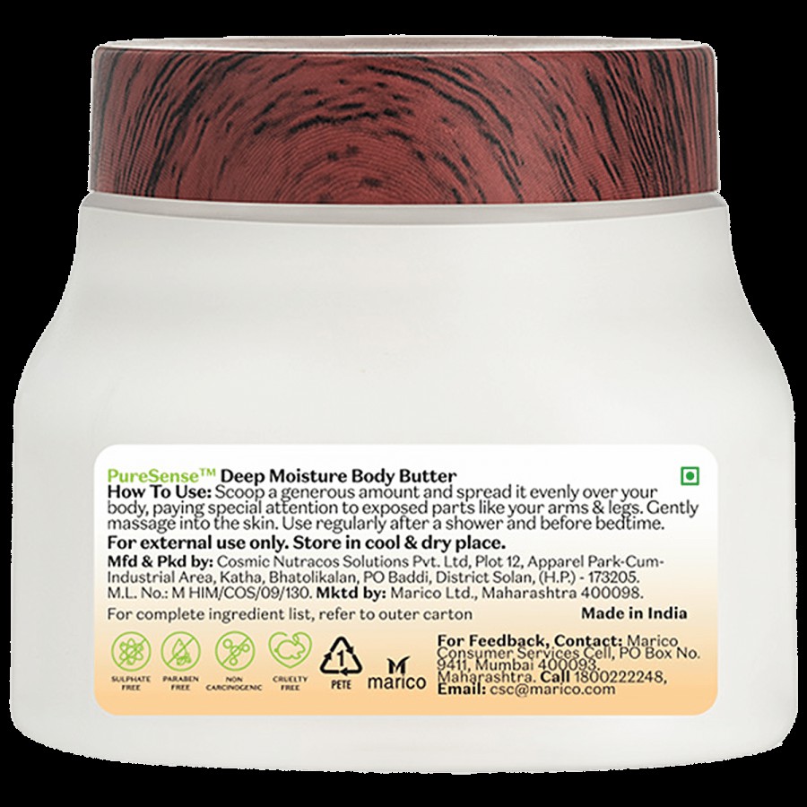 Pure Sense Deep Moisture Body Butter - Shea Butter & Jojoba Oil