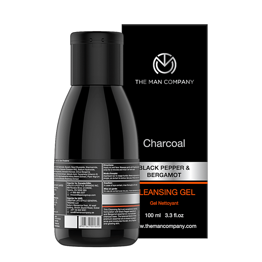 The Man Company Charcoal Cleansing Gel For Dark Spots