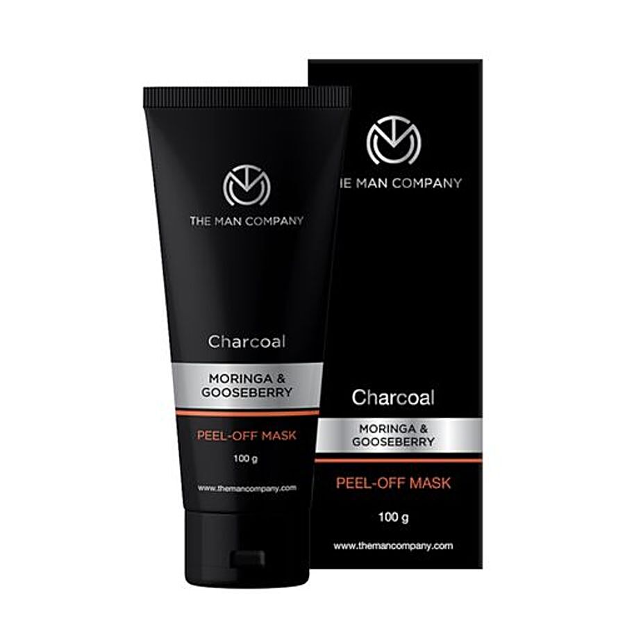 The Man Company Charcoal Moringa & Gooseberry Peel Off Mask