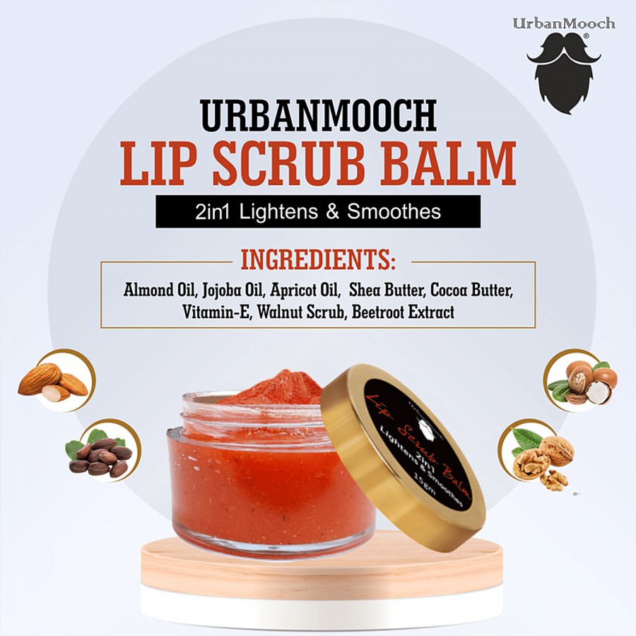 UrbanMooch 2 In 1 Lip Scrub Balm