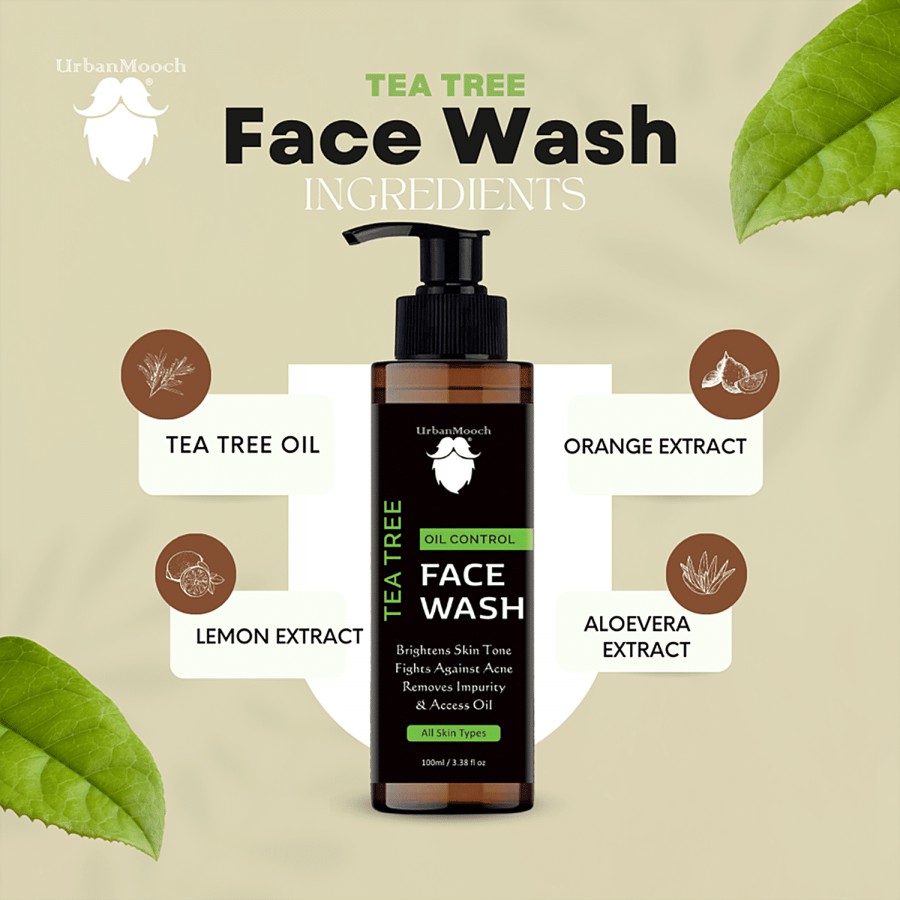 UrbanMooch Oil Control Tea Tree Face Wash