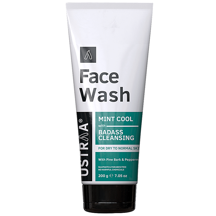 Ustraa Face Wash - Dry Skin With Mint Cool