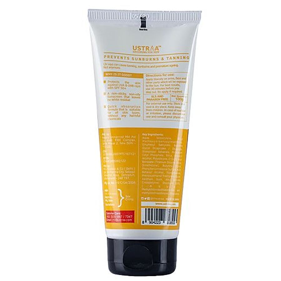 Ustraa Sunscreen For Men - SPF 50 Pa+