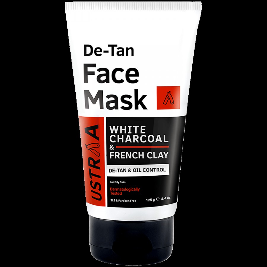 Ustraa De-Tan Face Mask For Men - Oil Control