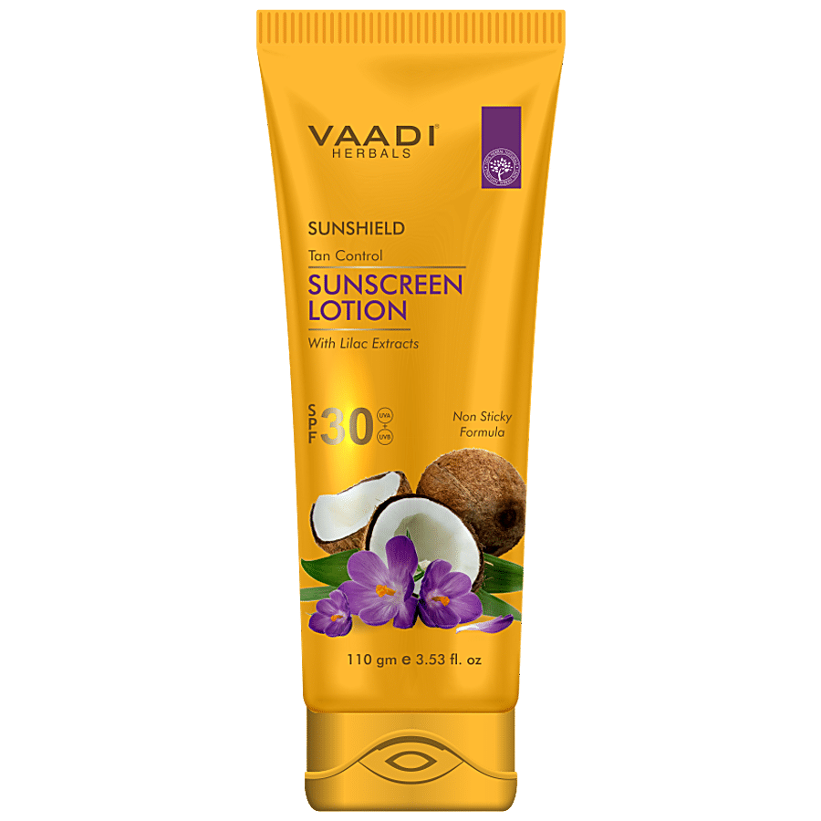 Vaadi Sunscreen Lotion SPF-30 With Lilac Extract - Non Greasy