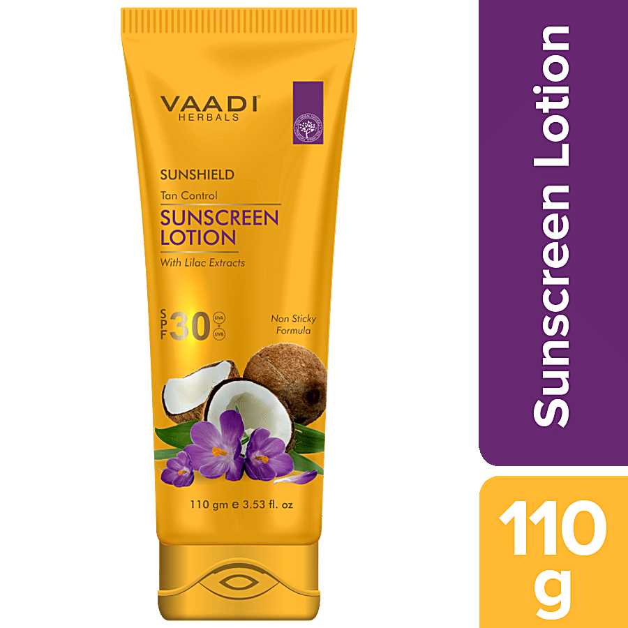 Vaadi Sunscreen Lotion SPF-30 With Lilac Extract - Non Greasy