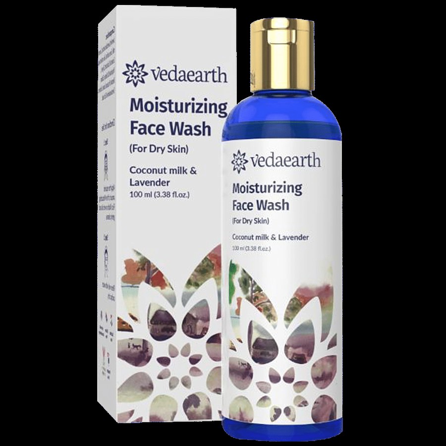 Vedaearth Moisturizing Face Wash - For Dry Skin