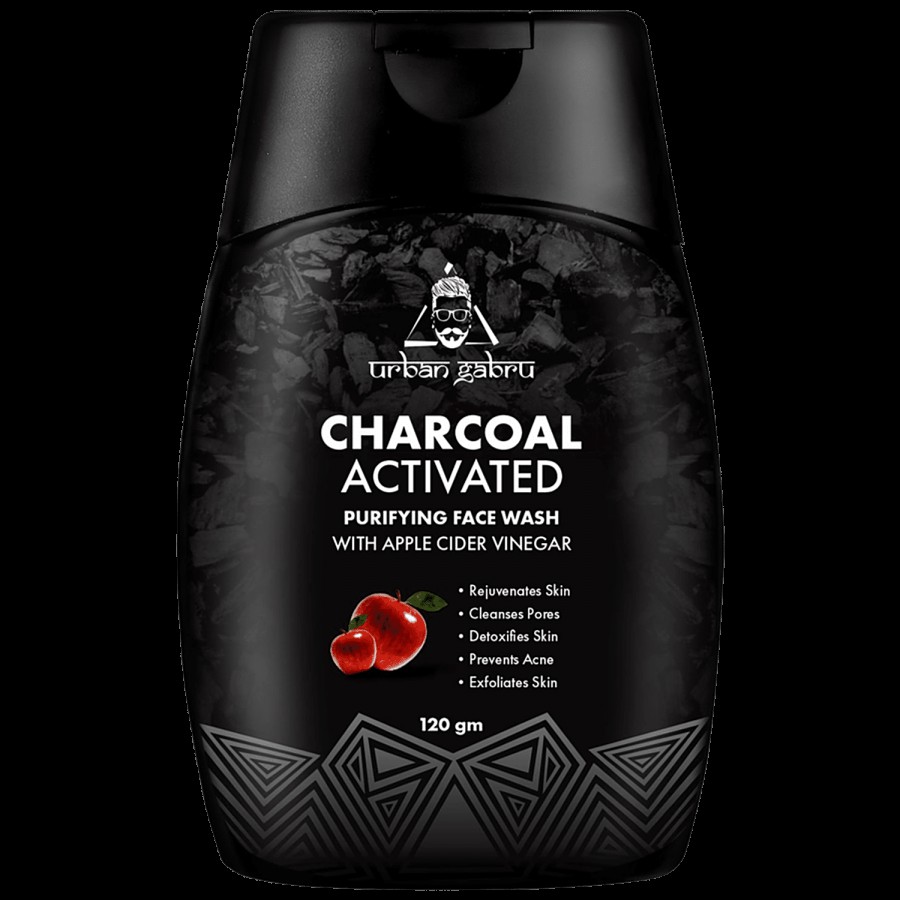 urban gabru Charcoal Face Wash With Apple Cider Vinegar For Pimple