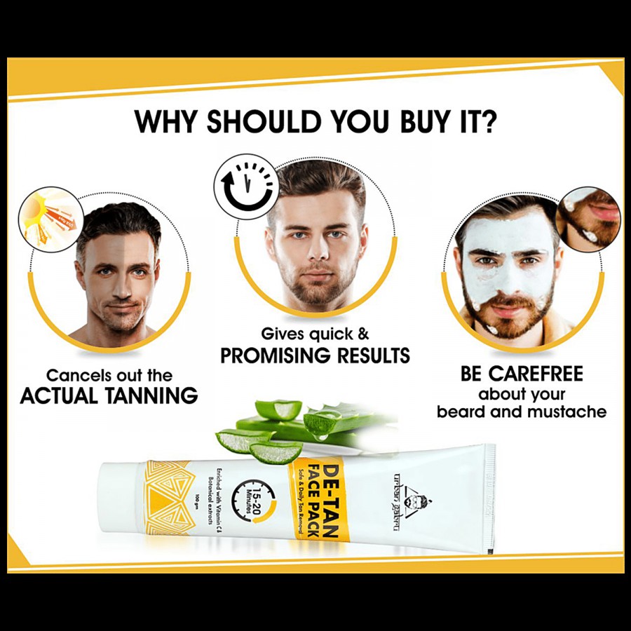 urban gabru De-tan Face Pack - Daily Tan Removal