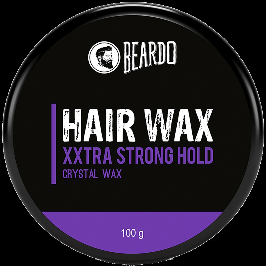 Beardo Xxtra Strong Hold Crystal Hair Wax - Glossy Finish