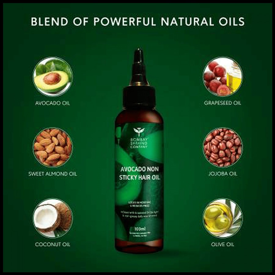 Bombay Shaving Company Avocado Moisturising Hair Oil