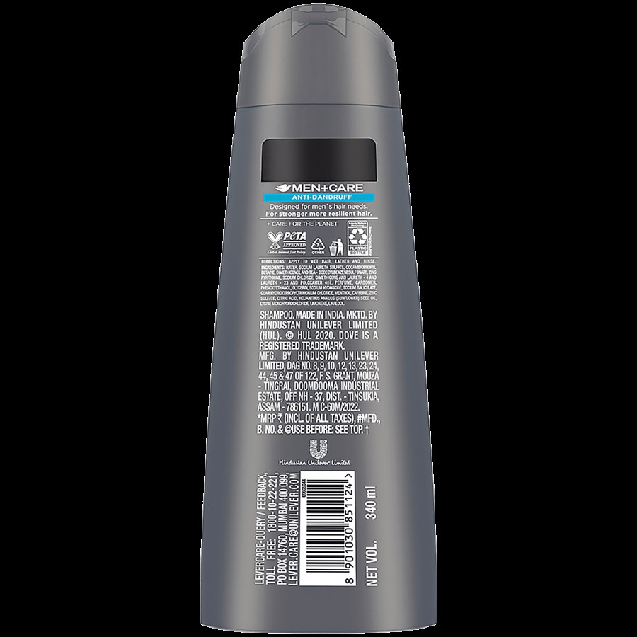 Dove Men+Care Anti Dandruff 2 In 1 Shampoo + Conditioner