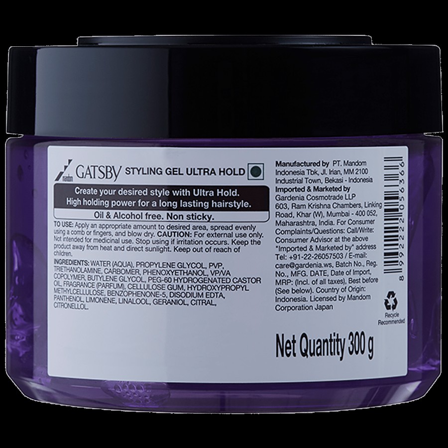 Gatsby Styling Gel - For Matte Look