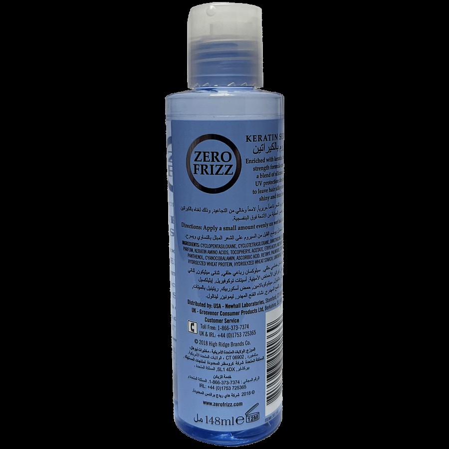 High Ridge Brands Zero Frizz - Keratin Serum For Soft & Shiny Hair