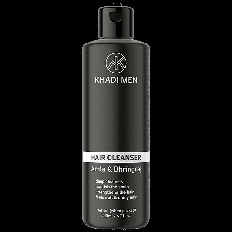 Khadi Men Amla & Bhringraj Hair Cleanser - Deep Cleanses