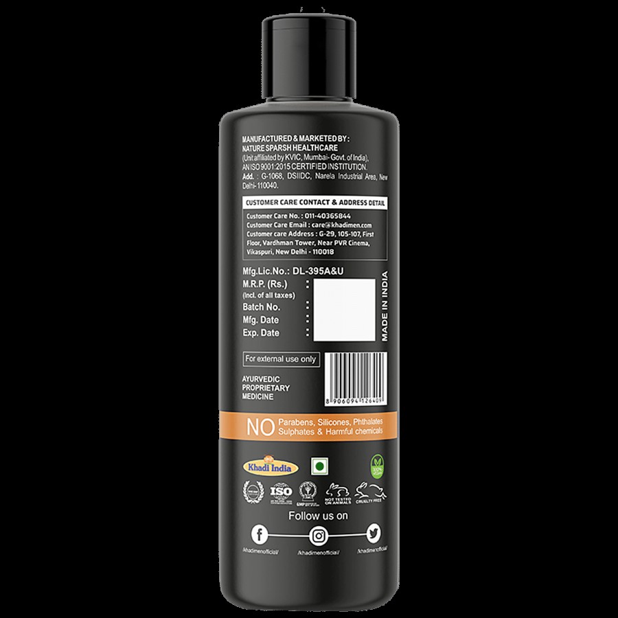 Khadi Men Anti Hair-Fall Hair Cleanser - Enriched With Ginseng