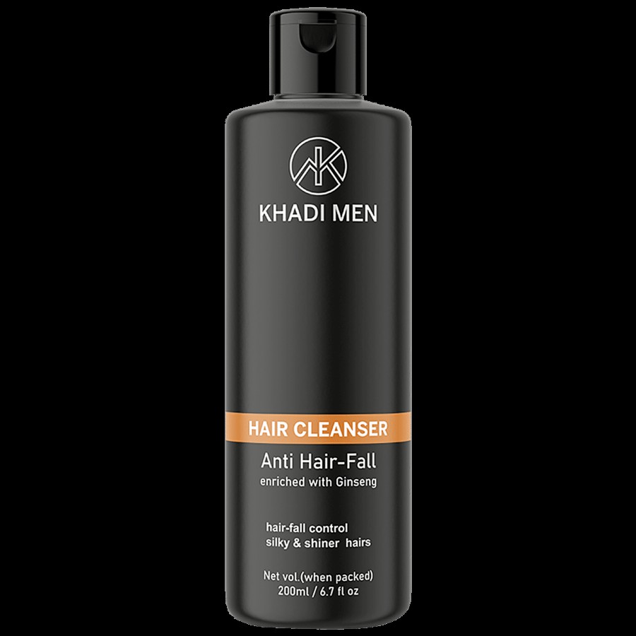 Khadi Men Anti Hair-Fall Hair Cleanser - Enriched With Ginseng