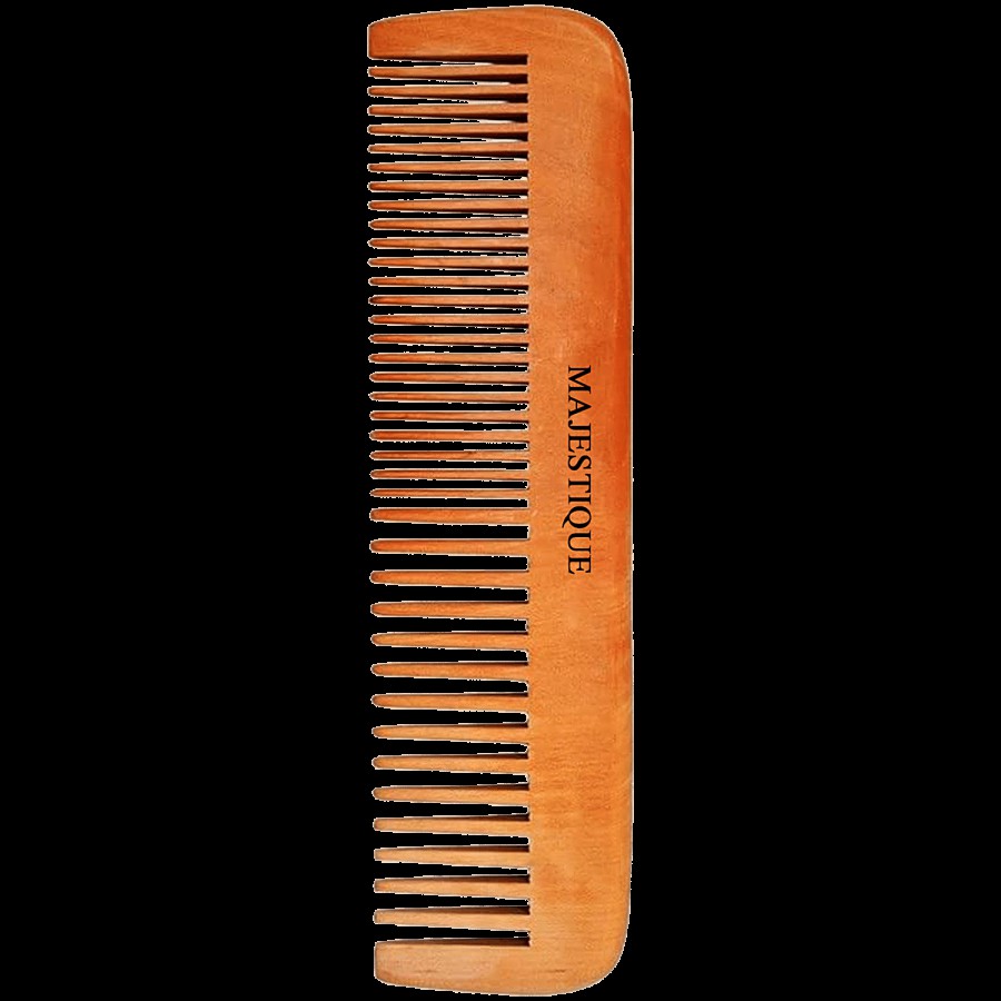 Majestique Wooden Hair & Beard Comb - Hand Polished