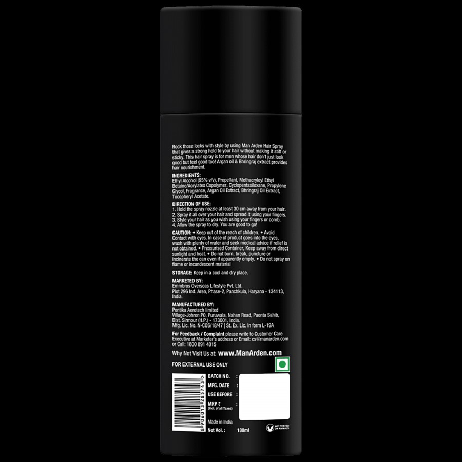 Man Arden Hair Spray - Strong Hold