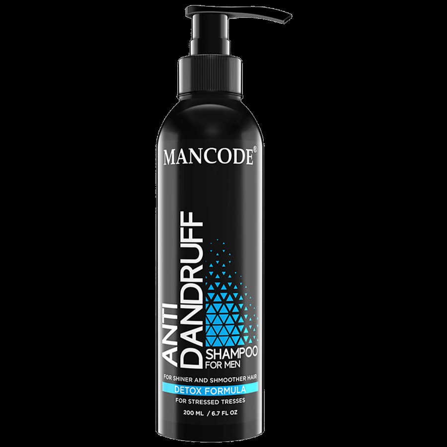 Mancode Anti Dandruff Shampoo For Men - Detox Formula