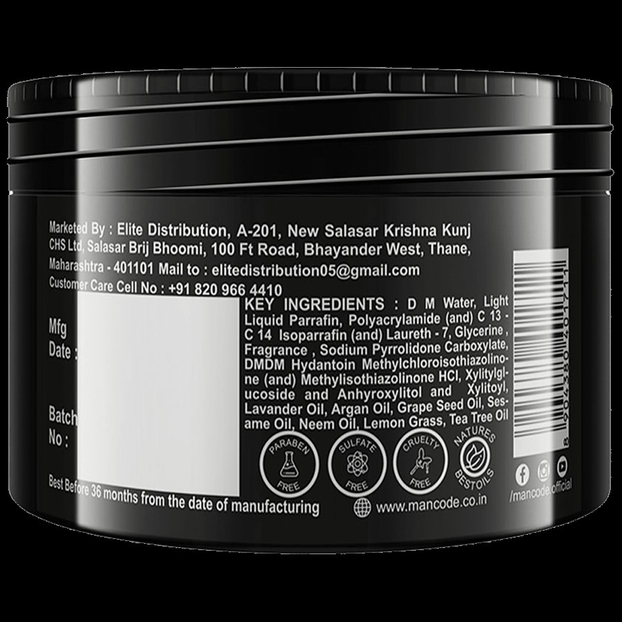 Mancode Dandruff Control Cream - Tea Tree & Lemon Grass