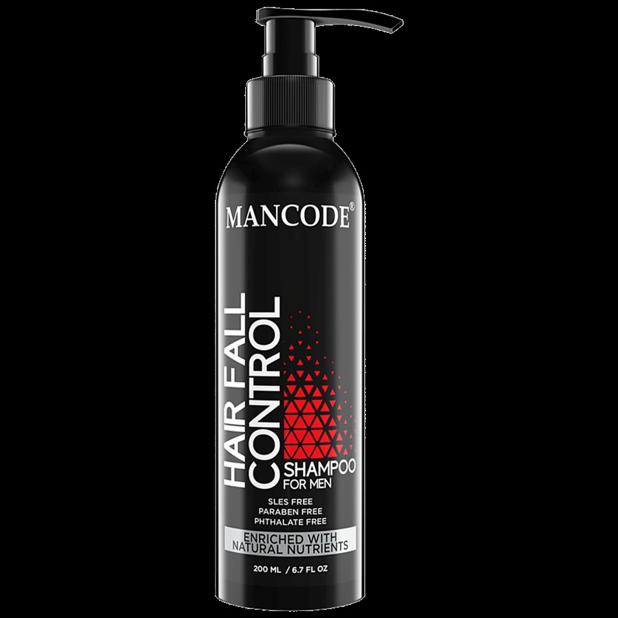 Mancode Hair Fall Control Shampoo For Men - Promotes Hair Growth