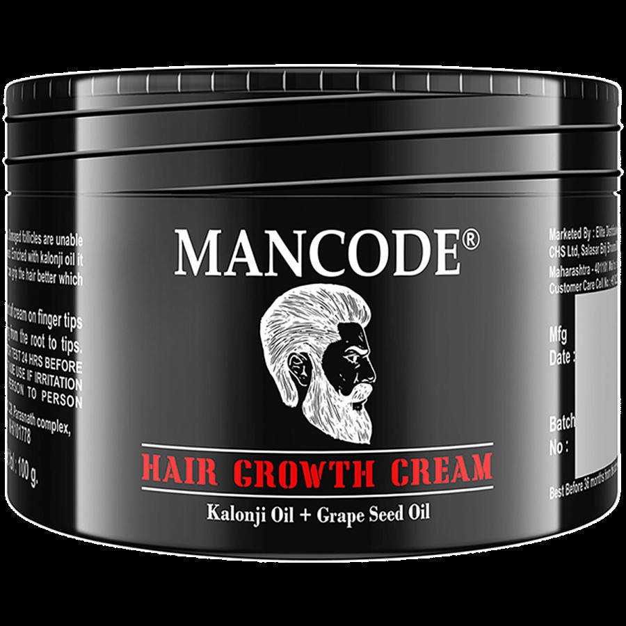 Mancode Hair Growth Cream - Kalonji & Grapeseed Oil