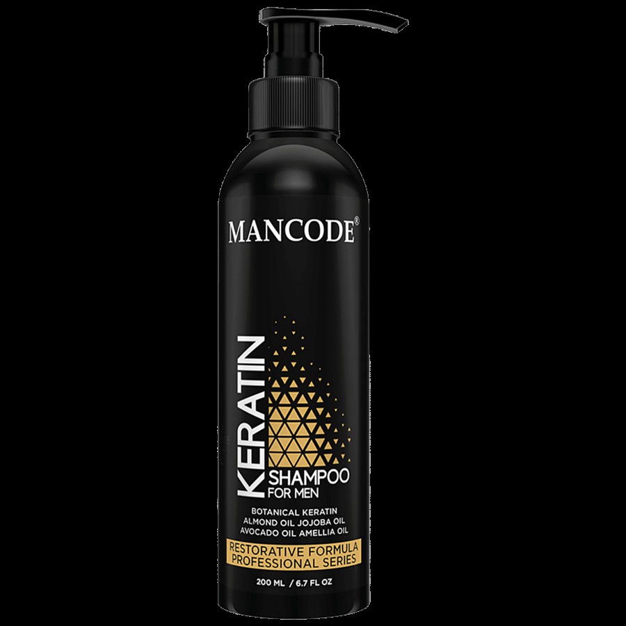 Mancode Keratin Shampoo For Men - Restores Hair Proteins