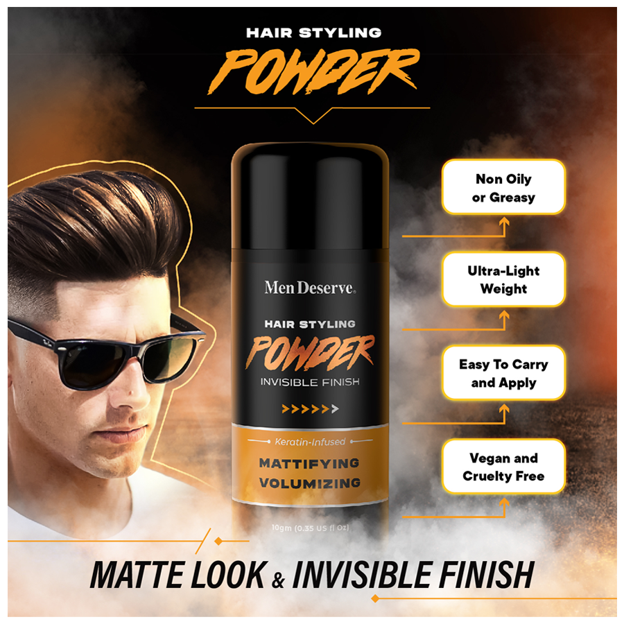 Men Deserve Hair Styling Powder - For Strong Hold