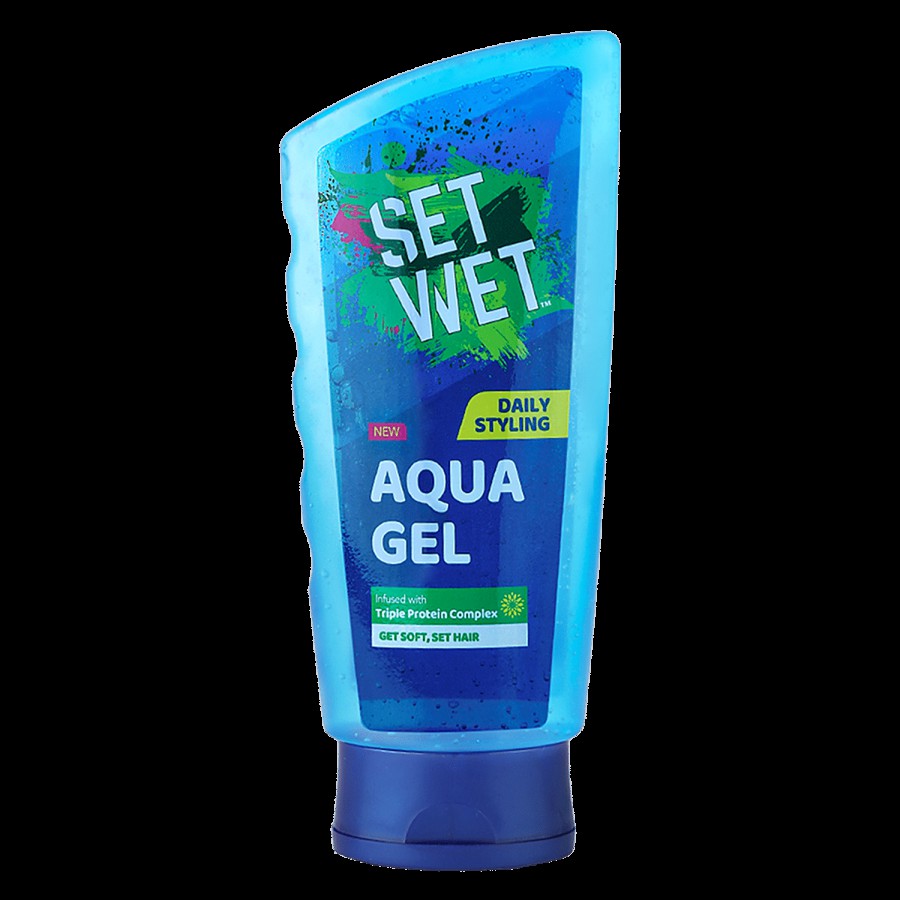 Set Wet Styling Aqua Hair Gel - Triple Protein Complex